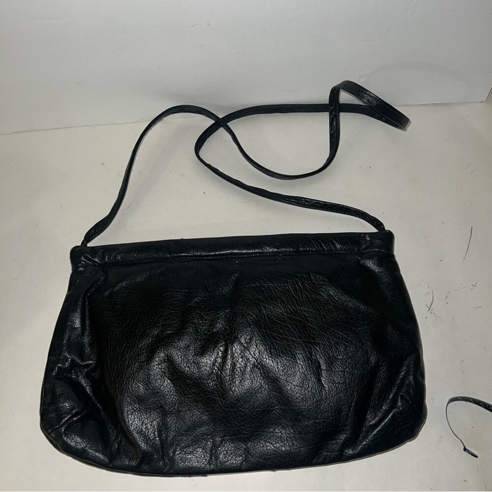 VNTG FIFTH AVE HANDBAGS 80s leather colorblock shoulder bag - Picture 2 of 5